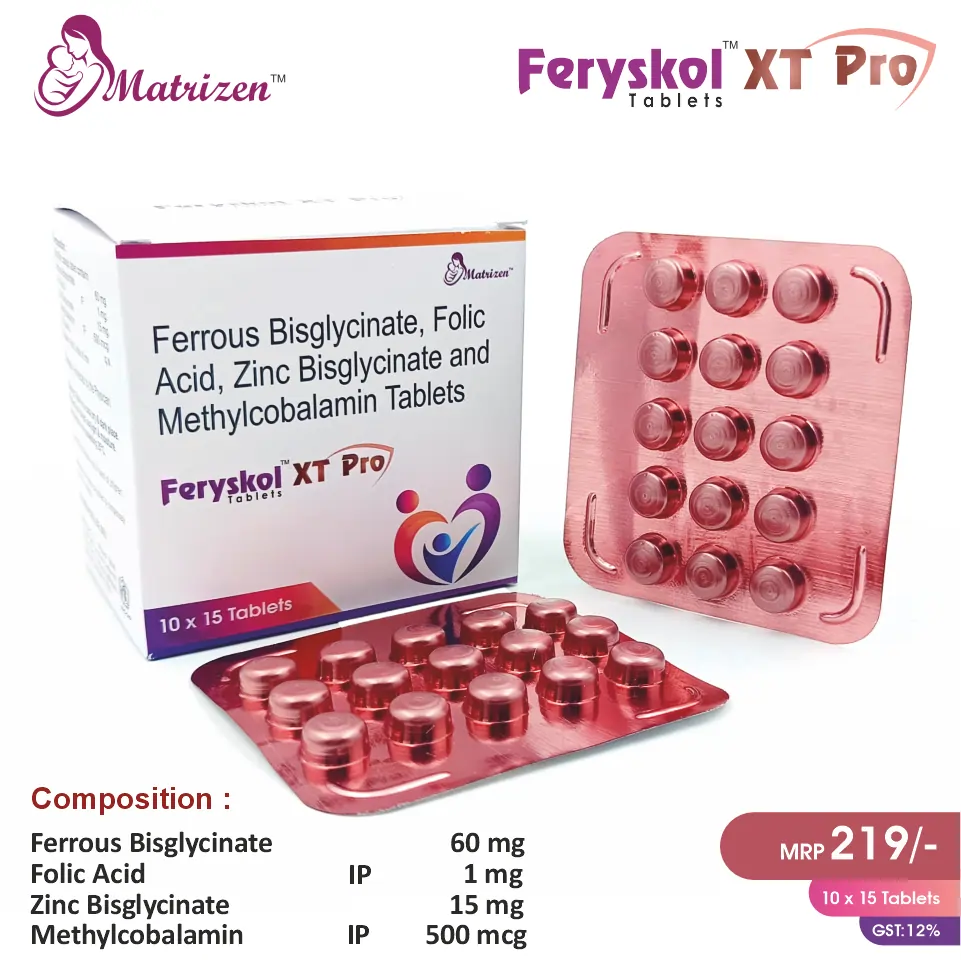 Ferrous + Zinc Supplement Tablet at Best Price in PCD Pharma Franchise for Iron, Folate, and Zinc Supplement.